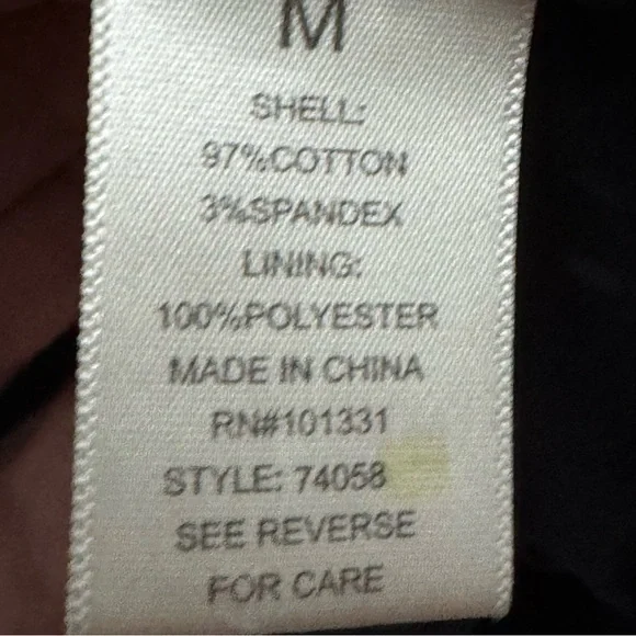 Charlotte Russe Black Moto Jacket Gold Zip Snap Collar M - Picture 9 of 11